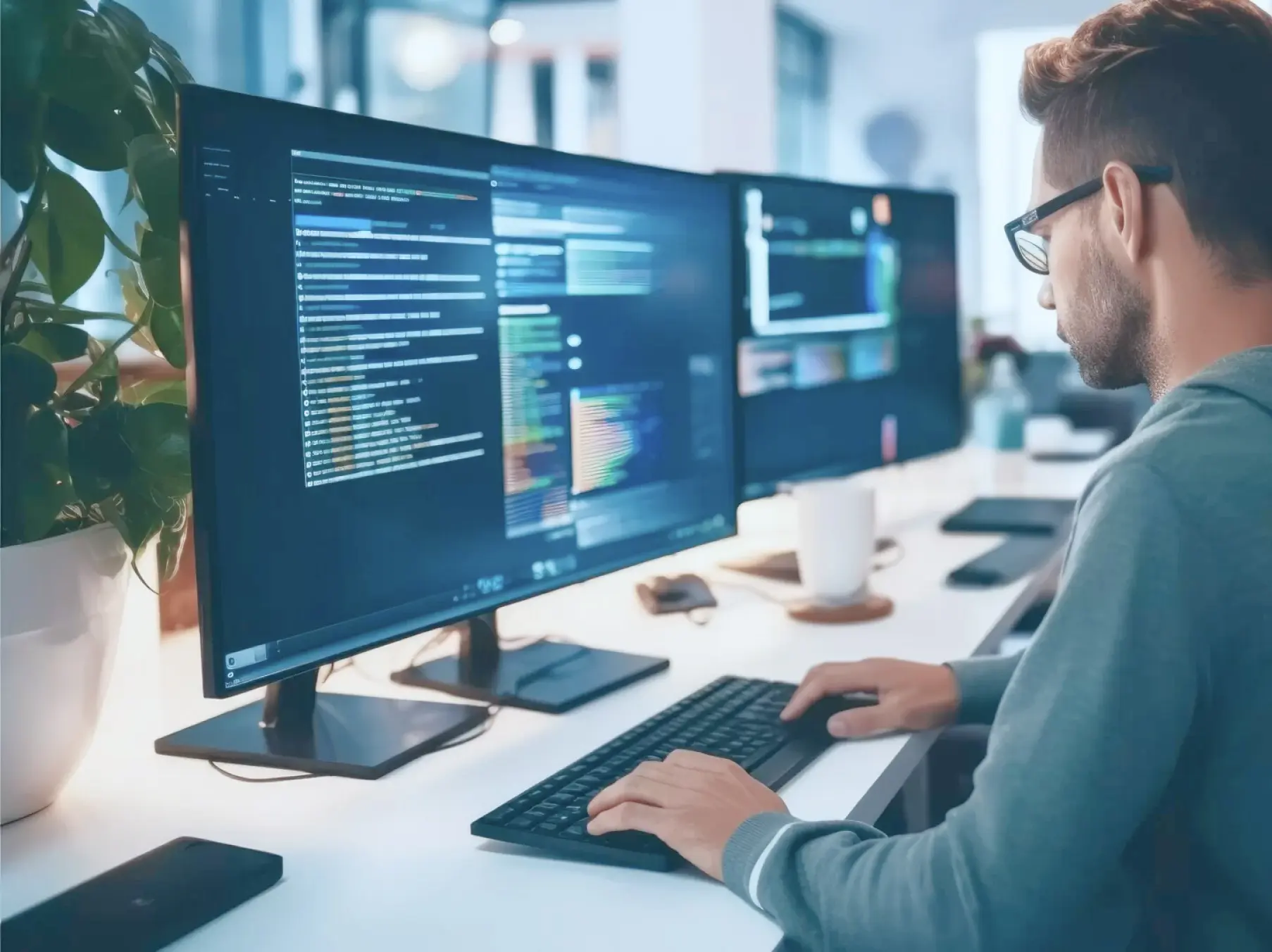 システム開発の背景画像